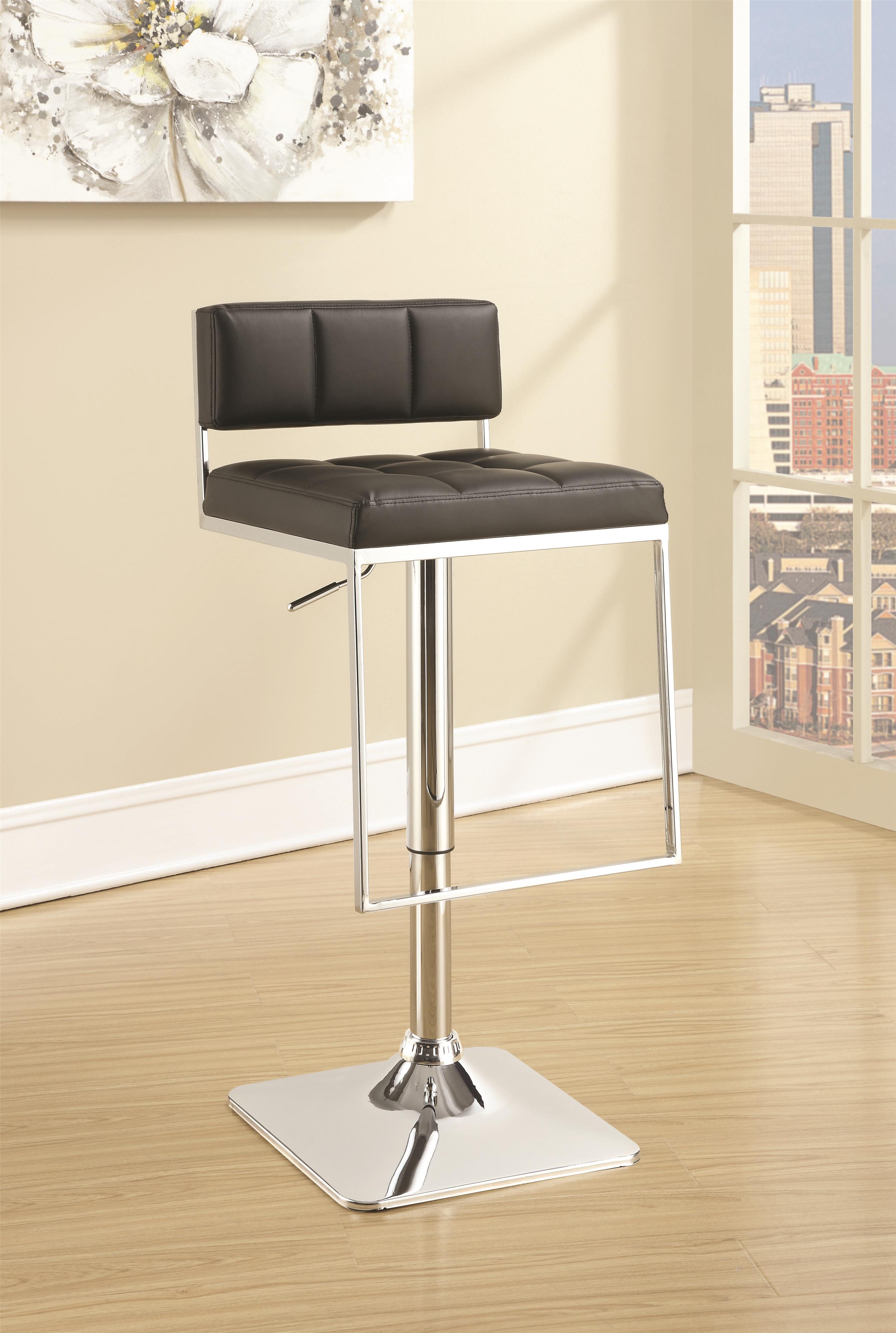 Threshold adjustable store bar stool
